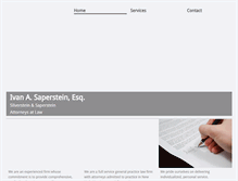 Tablet Screenshot of ivansaperstein.com